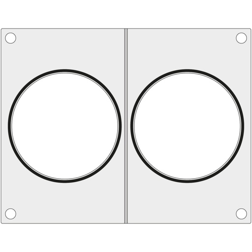 Mould matrix for Hendi sealing machine for two soup containers diameter 115 mm - Hendi 805633