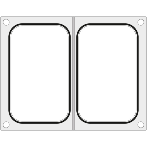 Mould matrix for CAS CDS-01 sealing machine for two trays containers 178x113 mm - Hendi 805350