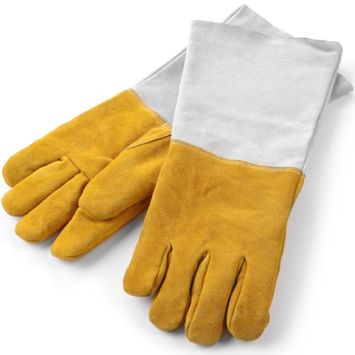 Thermal protective leather kitchen gloves - Hendi 556689