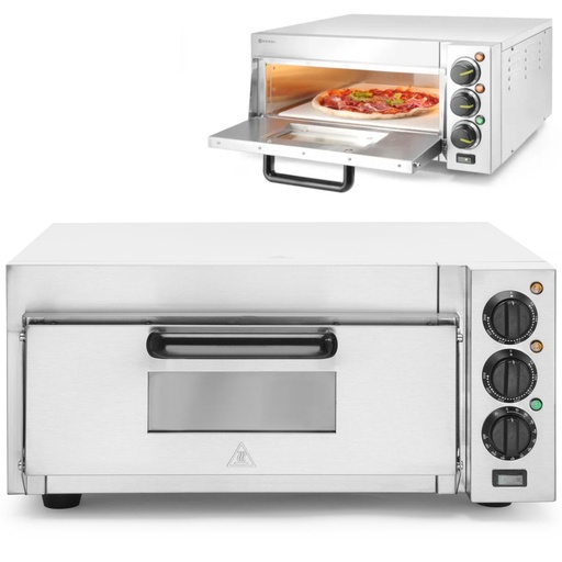 Single chamber pizza oven for 1 large pizza 2000 W 230 V - Hendi 220290