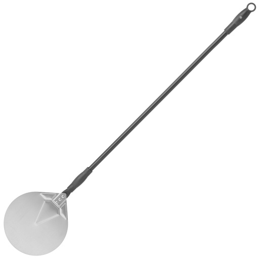 Pizza shovel with movable handle round stainless steel diameter 230 mm length 1200 mm - Hendi 617182