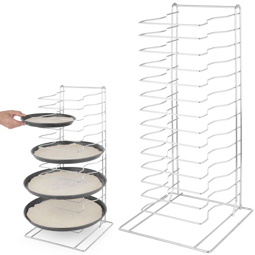Grid sheet holder rack for 14 place pizza trays - Hendi 810361