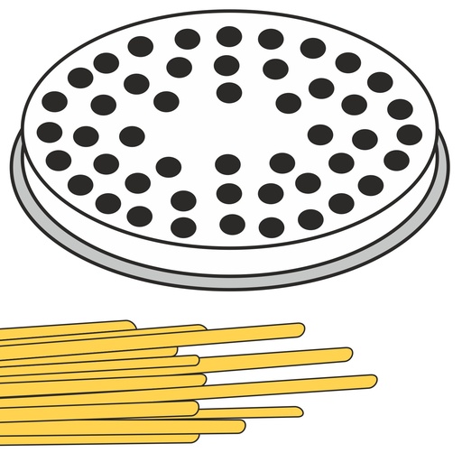 BIGOLI thick stranded pasta strainer tip 22 holes 3 mm diameter MPF2.5/4 - Hendi 229347