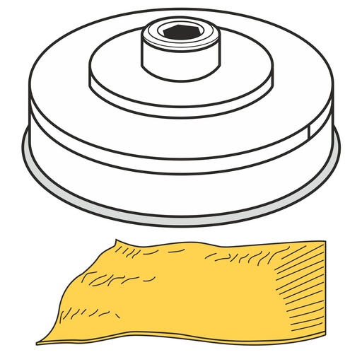 Pasta maker tip PASTA SFOGLIA puff pastry length 155 mm gr. 1-4 mm MPF2.5/4 - Hendi 229392