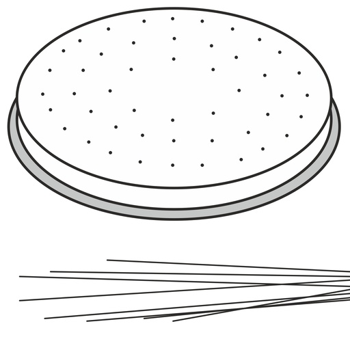 CAPELLI D'ANGELO pasta making tip angel hair 22 holes diameter 1 mm MPF2.5/4 - Hendi 229408