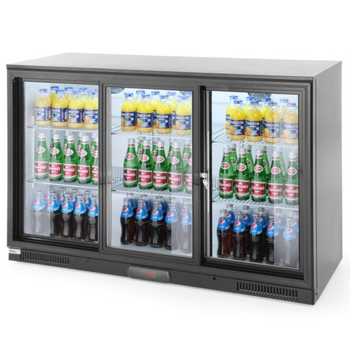 Beverage store bar refrigerator 3-door refrigerator 6 shelves 300 W 303 l - Hendi 235836