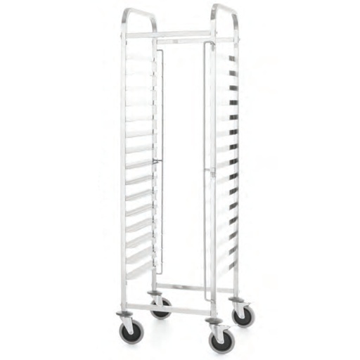 Transport cart for carrying catering trays 15x 600x400 mm Kitchen Line - Hendi 813287