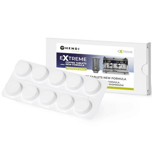Professional machine cleaner Extreme Coffee Tablets - 10 tablets - Hendi 976654