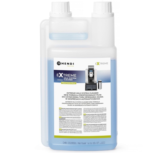 Liquid for cleaning the track of the milk frothing system in coffee machines 1 l - Hendi 976678