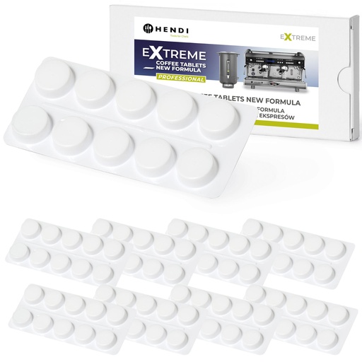 Tablets agent for cleaning thermos brewers coffee makers 400 pcs. - Hendi 976647