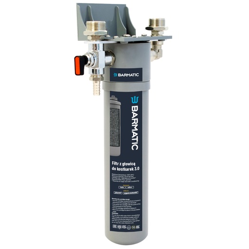 Water filter with head for 3.0 ice sheller cubers capacity 30 thousand l - Hendi 947012