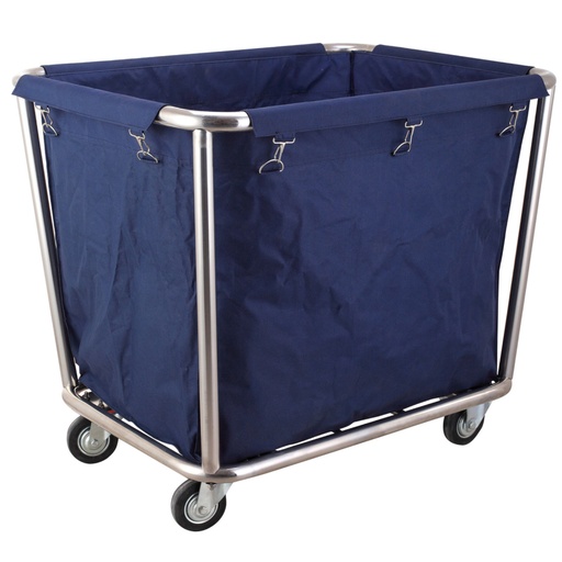 Hotel laundry service basket stainless steel laundry cart - Hendi 691083