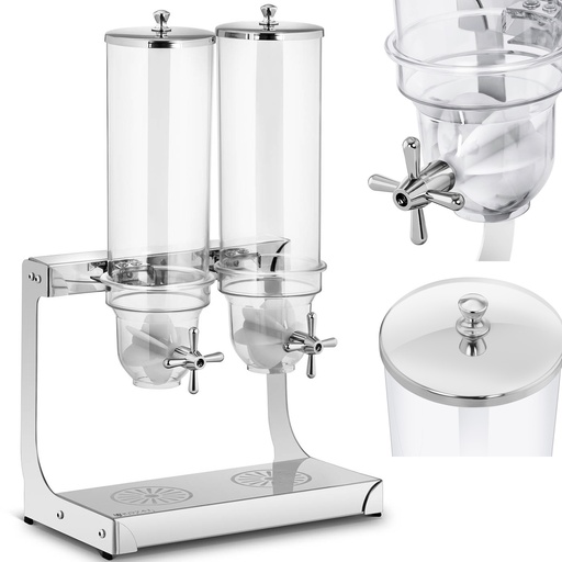 Candy rice cereal dispenser transparent double 7 l