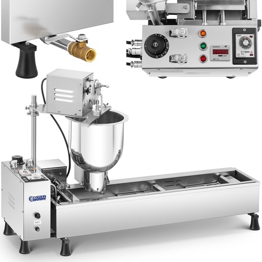 Stainless steel donut molding frying machine 3 kW 6 l