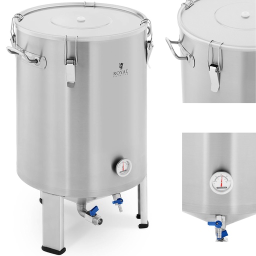 Container stainless steel beer fermenter boiler 60 l