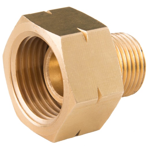 Adapter reduction from gas cylinder 21.8mm L - 3/8" L