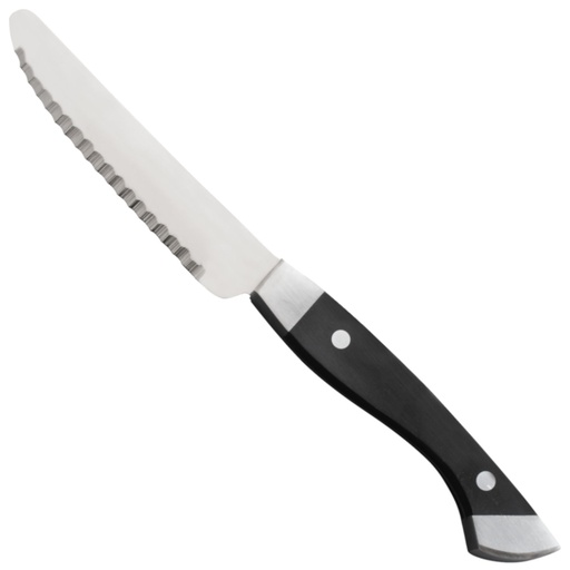 Steak knife with serrated stainless POM plastic handle 130 mm long - Hendi 841082