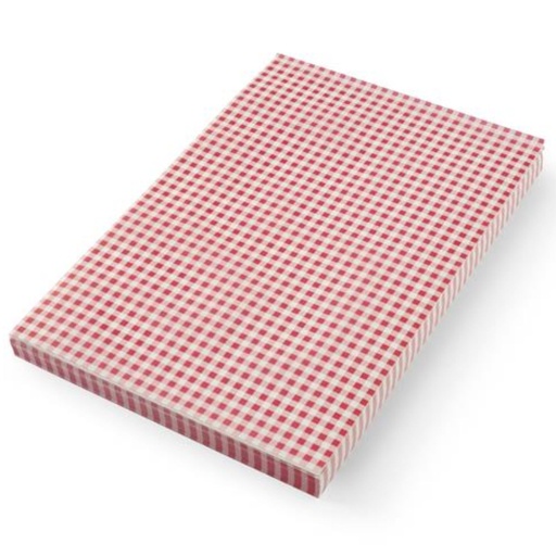Parchment paper pad printed with checkerboard 500 pcs. 420x275 mm - Hendi 678152