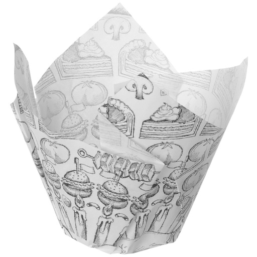 Basket bag snack fries mold parchment printed 150 pcs. - Hendi 678190