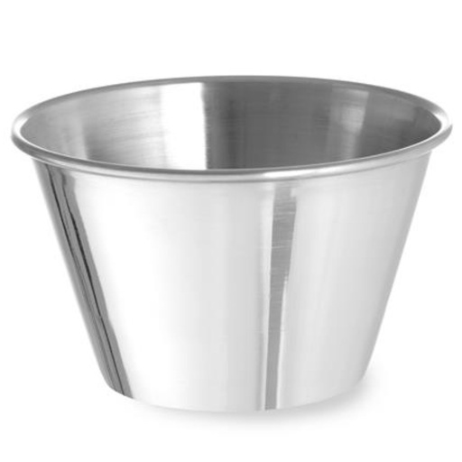 Stainless steel ramekin sauce dish for dips Diameter 85 mm 12 pcs. 175 ml - Hendi 400043