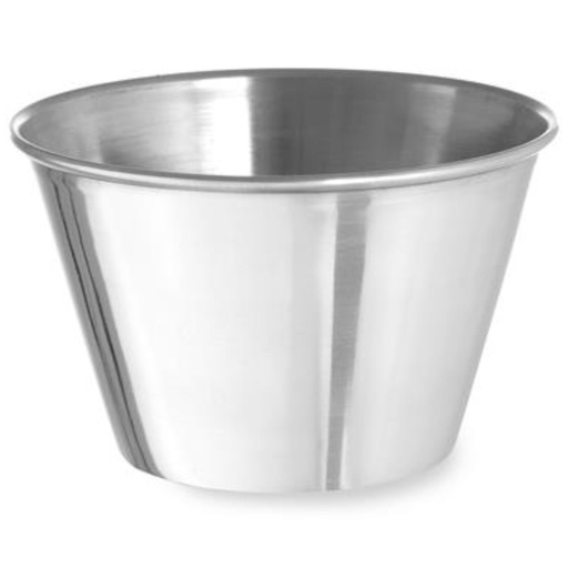 Stainless steel ramekin sauce dish for dips Diameter 93 mm 12 pcs. 230 ml - Hendi 400050