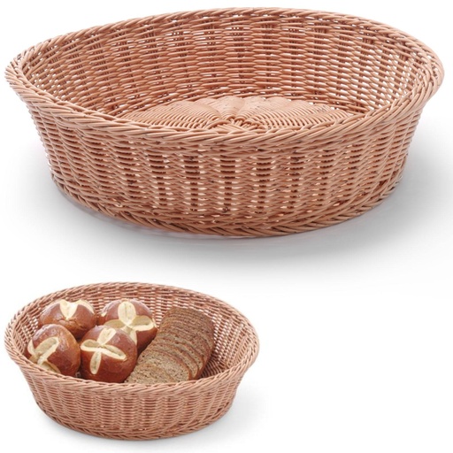 Buffet display basket for bread round brown diameter 400 mm - Hendi 426999