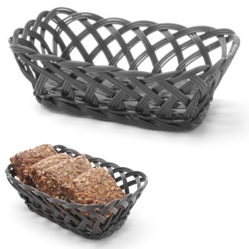 Rectangular braided fruit vegetable basket - Hendi 426241