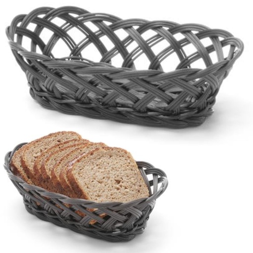 Basket fruit container vegetables braided oval 225x130x55 mm - Hendi 426234