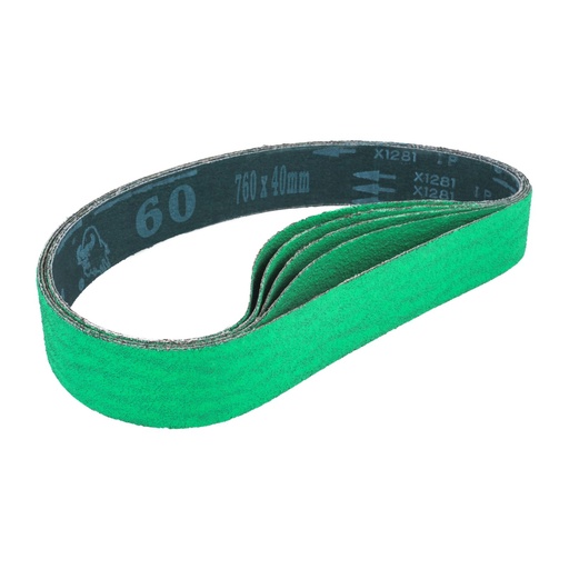 Bezgalīgās slīpēšanas lentes 760x40mm cirkonija smiltis P60 5gab.