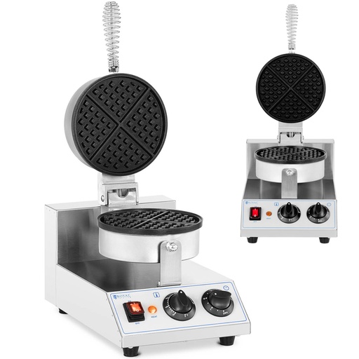 Single round waffle iron 170 mm dia 1300 W.