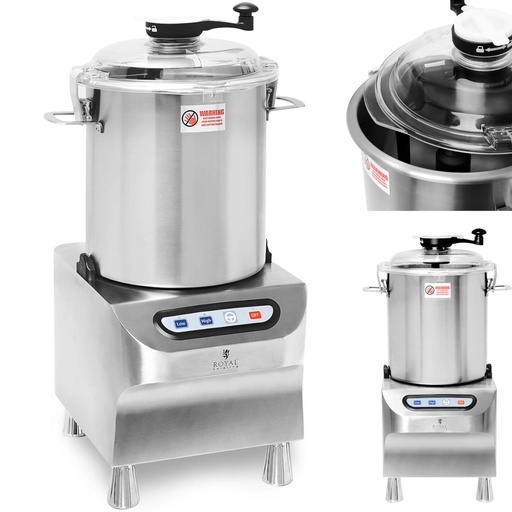 Butcher cutter for chopping mincing slicing meat vegetables 18 l 1500/2200 rpm 1500 W.