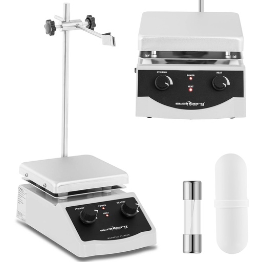 Magnetic laboratory stirrer with stand holder 380C 2000 rpm 170 x 170 mm