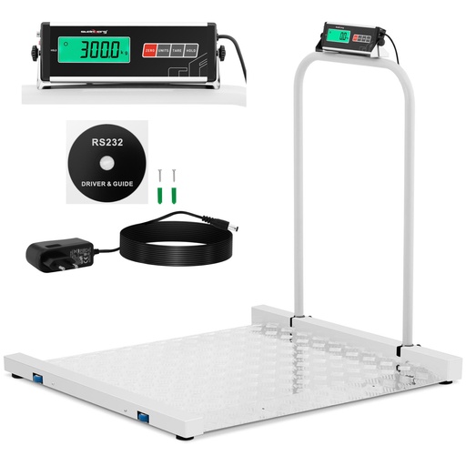 Storage platform scale 100 x 95 cm LCD RS232 300 kg / 100 g