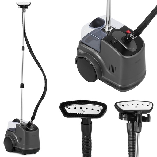 Tvaika stacija drēbju gludināšanas tvaicētājs ar statīvu 2 kW 2,97 l