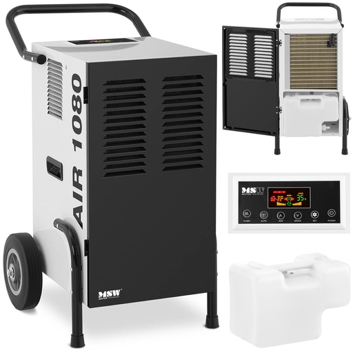 Desiccant dehumidifier mobile industrial 9 l capacity 50 l/24 h up to 80 m2