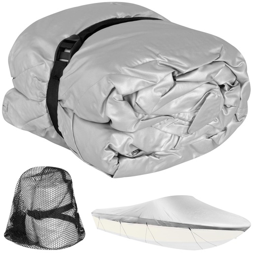 Pārsega tents V korpusa motorkuģim - laivas garums 427-488 cm
