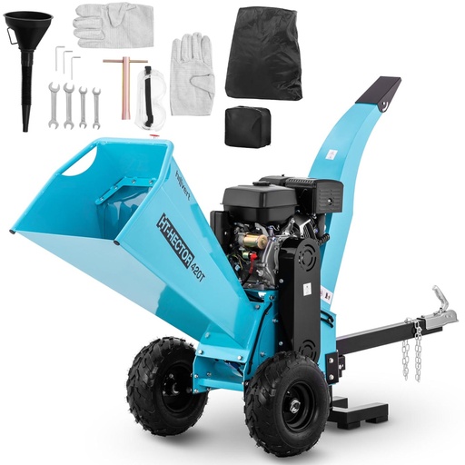 Shredder shredder shrub branch chipper diesel mobile 12 cm diameter 15 hp.