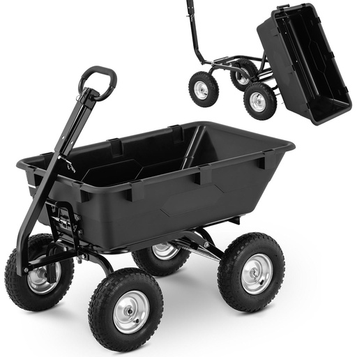 Tipper truck garden transport tilt truck up to 550 kg capacity of 150 l.