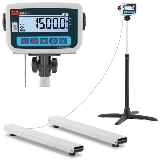 Kalibrēts 1500/0,5 kg 12x120 cm LCD displejs