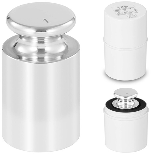 Weighing standard for calibration of weights stainless OIML class F1 1 kg