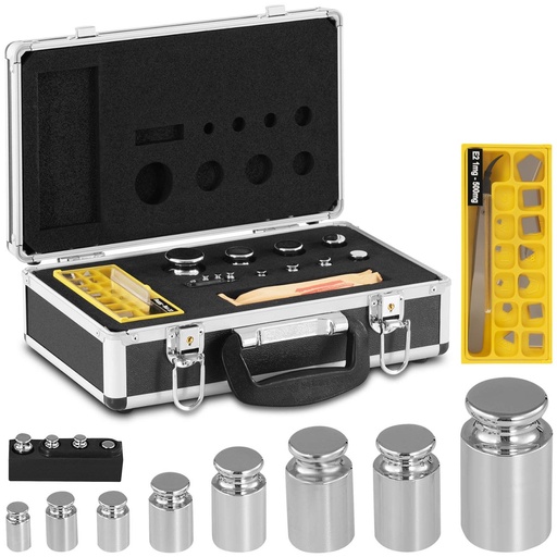 Svari Kalibrēšanas atsvari OIML svariem E2 klases 1-500 g KIT 24 el.