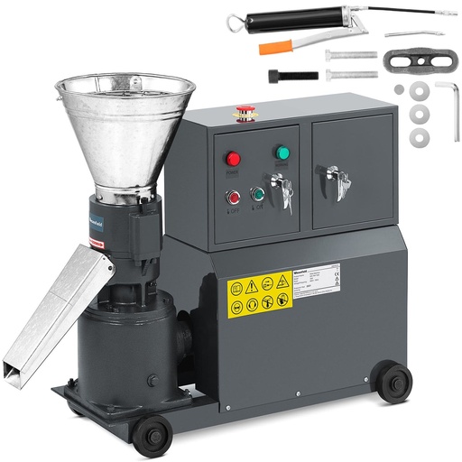 Pellet machine granulator sawdust pellet machine mobile 3 kW 400 V 100 kg/h diameter 120 mm.