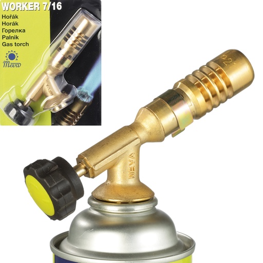 WORKER 1.8kW gas burner for PB cartridges with 7/16'' valve
