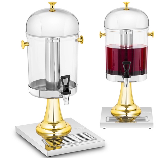Dispenser cooling buffet dispenser for beverage juices 8 l gold