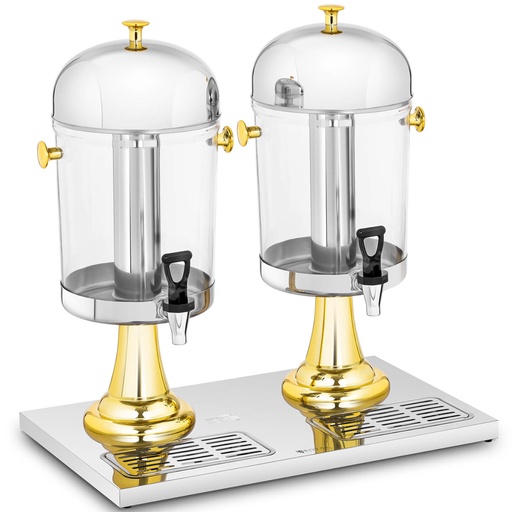 Refrigerated dispenser buffet juice beverage dispenser double 2 x 8 l