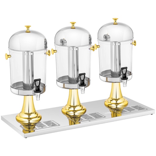 Refrigerated buffet juice dispenser beverage triple dispenser 3 x 8 l