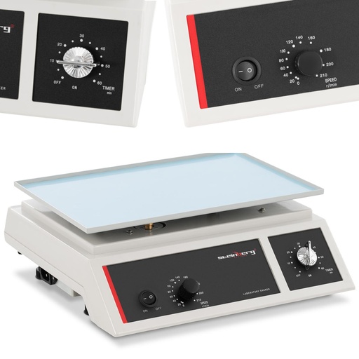 Laboratorijas orbitālā kratāmā platforma cauruļu kratāmājai 0 - 210 apgr./min.