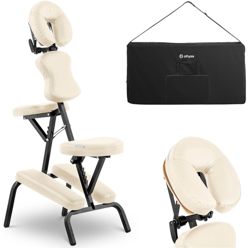 Tattoo massage chair portable folding chair Montpellier Beige up to 130 kg beige