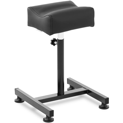 Cosmetic pedicure footrest adjustable height up to 67 cm up to 80 kg - black
