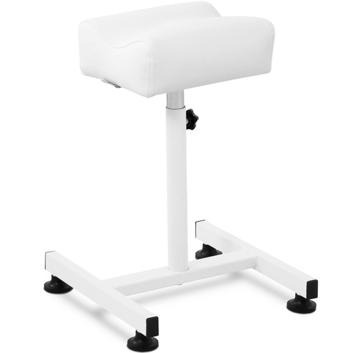 Cosmetic pedicure footrest adjustable height up to 67 cm up to 80 kg - white